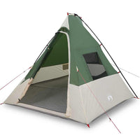 vidaXL Tenda con tetto Altro Verde e Nero 383 x 338 x 217 cm