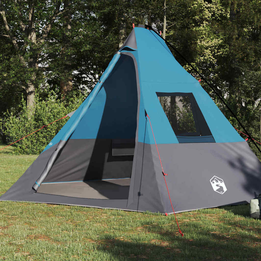 Tenda con tetto Altro Blu e Nero 383 x 338 x 217 cm Poliestere 42001167