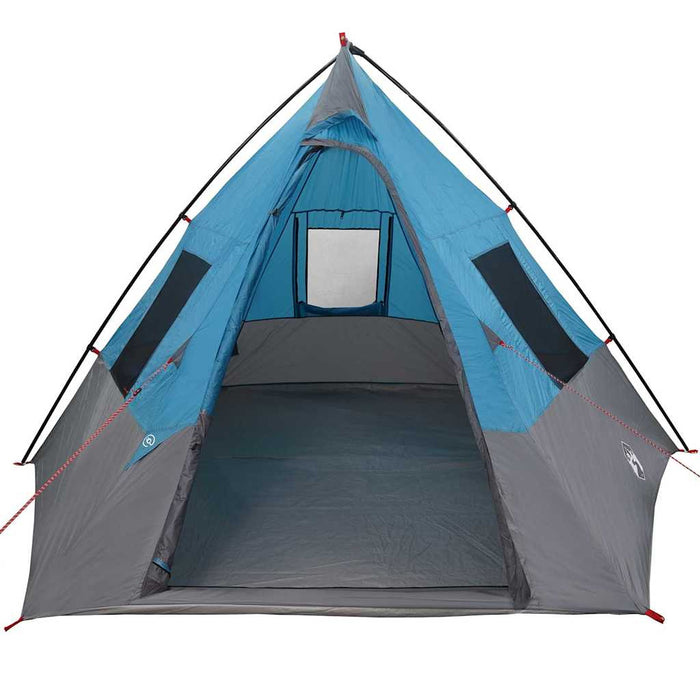 vidaXL Tenda con tetto Altro Blu e Nero 383 x 338 x 217 cm