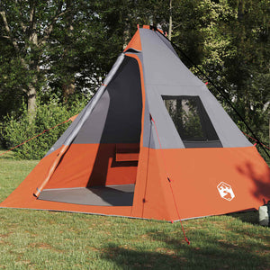 Tenda con tetto Grigio e Arancione e Nero 383 x 338 x 217 cm 42001168