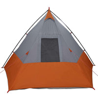 Tenda con tetto Grigio e Arancione e Nero 383 x 338 x 217 cm 42001168