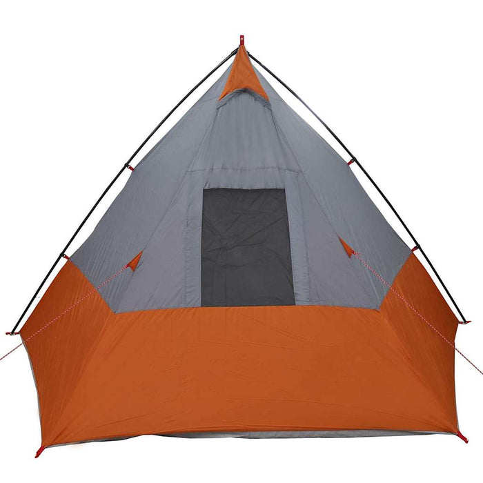 Tenda con tetto Grigio e Arancione e Nero 383 x 338 x 217 cm 42001168