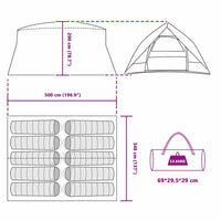 Tenda tunnel 500 x 348 x 200 cm 42001171