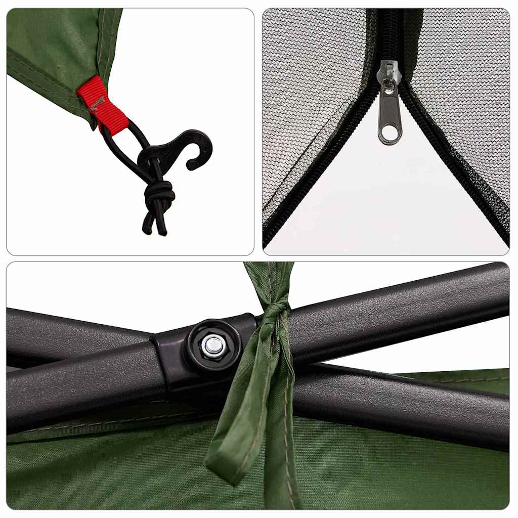 vidaXL Tenda interna in rete Verde 303 x 303 cm