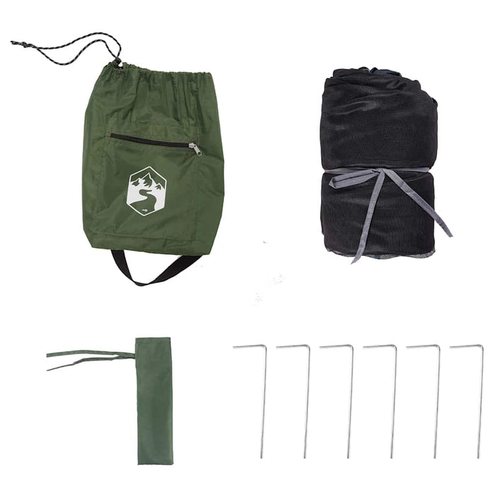 vidaXL Tenda interna in rete Verde 303 x 303 cm