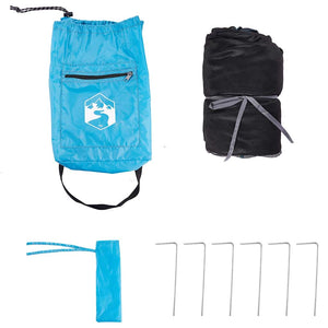 vidaXL Tenda interna in rete Blu 303 x 303 cm