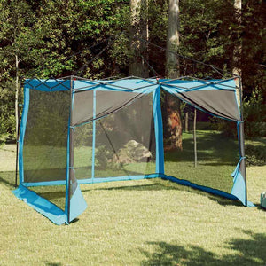 vidaXL Tenda interna in rete Blu 303 x 303 cm