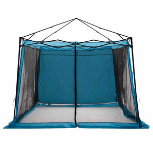 vidaXL Tenda interna in rete Blu 303 x 303 cm