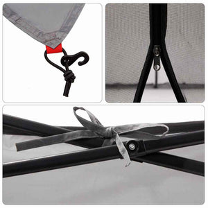 Tenda interna in rete Grigio 303 x 303 cm 42001174