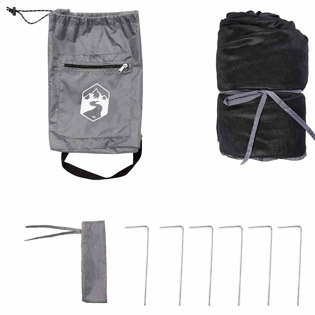 vidaXL Tenda interna in rete Grigio 303 x 303 cm