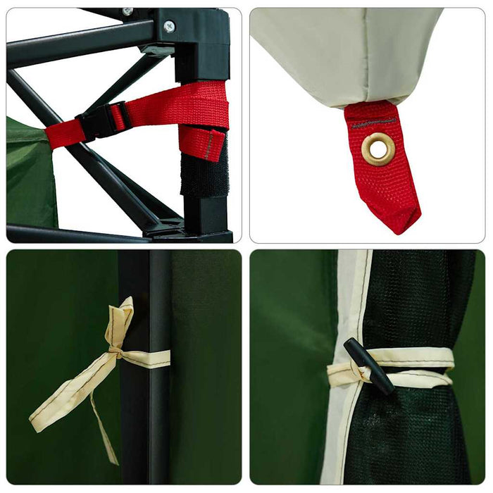 vidaXL Tenda interna in rete Verde 290 x 288 cm