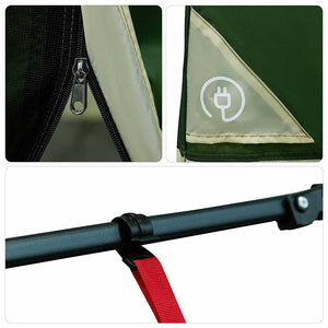 vidaXL Tenda interna in rete Verde 290 x 288 cm