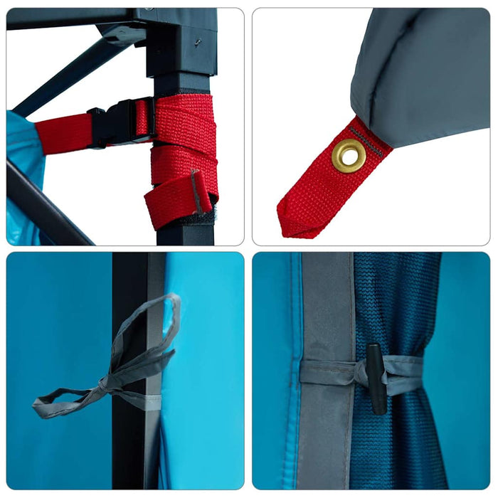 vidaXL Tenda interna in rete Blu 290 x 288 cm