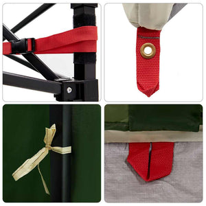 vidaXL Tenda interna in rete Verde 291 x 291 cm