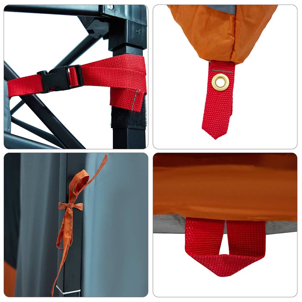 vidaXL Tenda interna in rete Grigio 291 x 291 cm