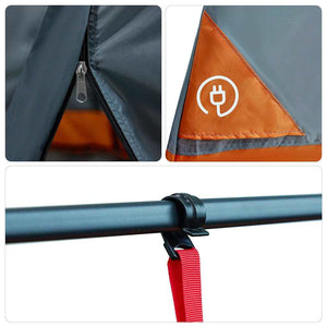 vidaXL Tenda interna in rete Grigio 291 x 291 cm