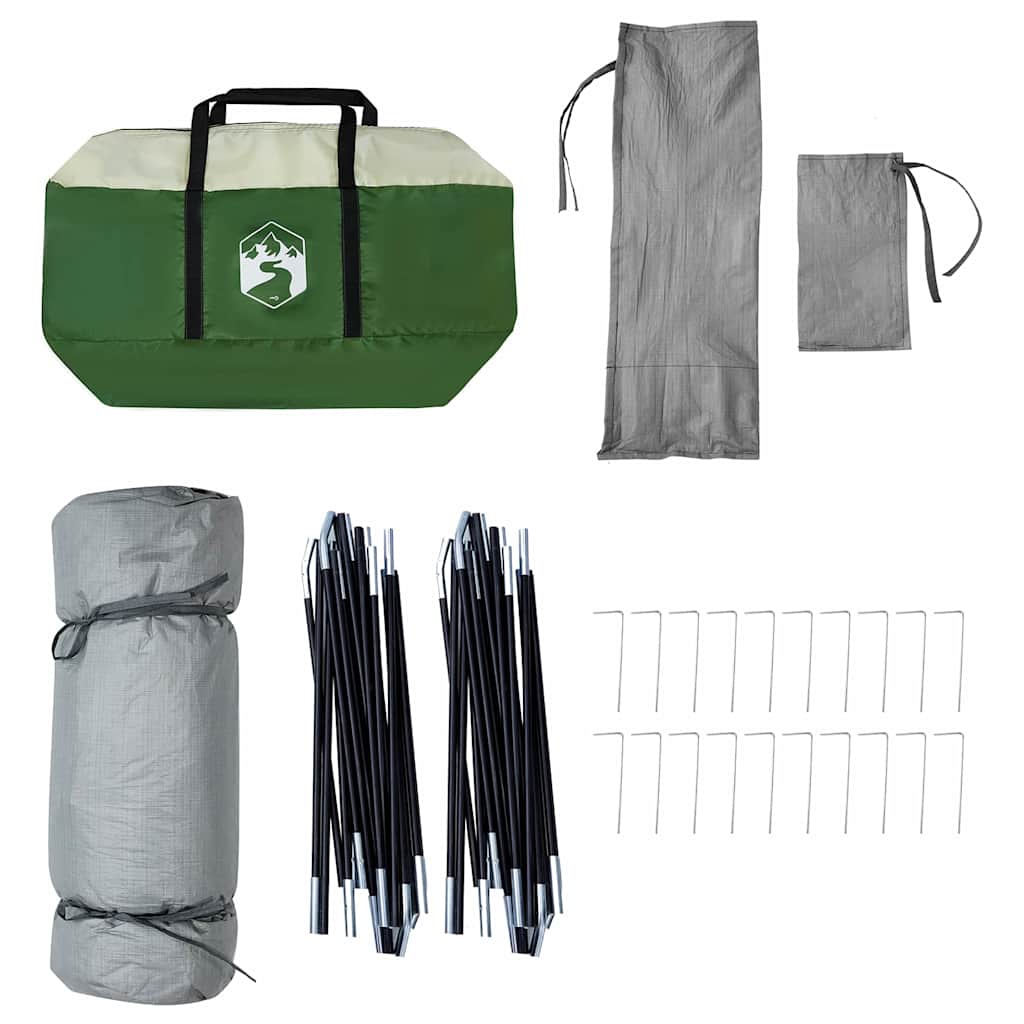 vidaXL Tenda Familiare Interna Verde 520 x 520 x 190 cm