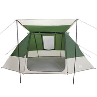 vidaXL Tenda da campeggio Verde 482 x 360 x 227 cm Poliestere