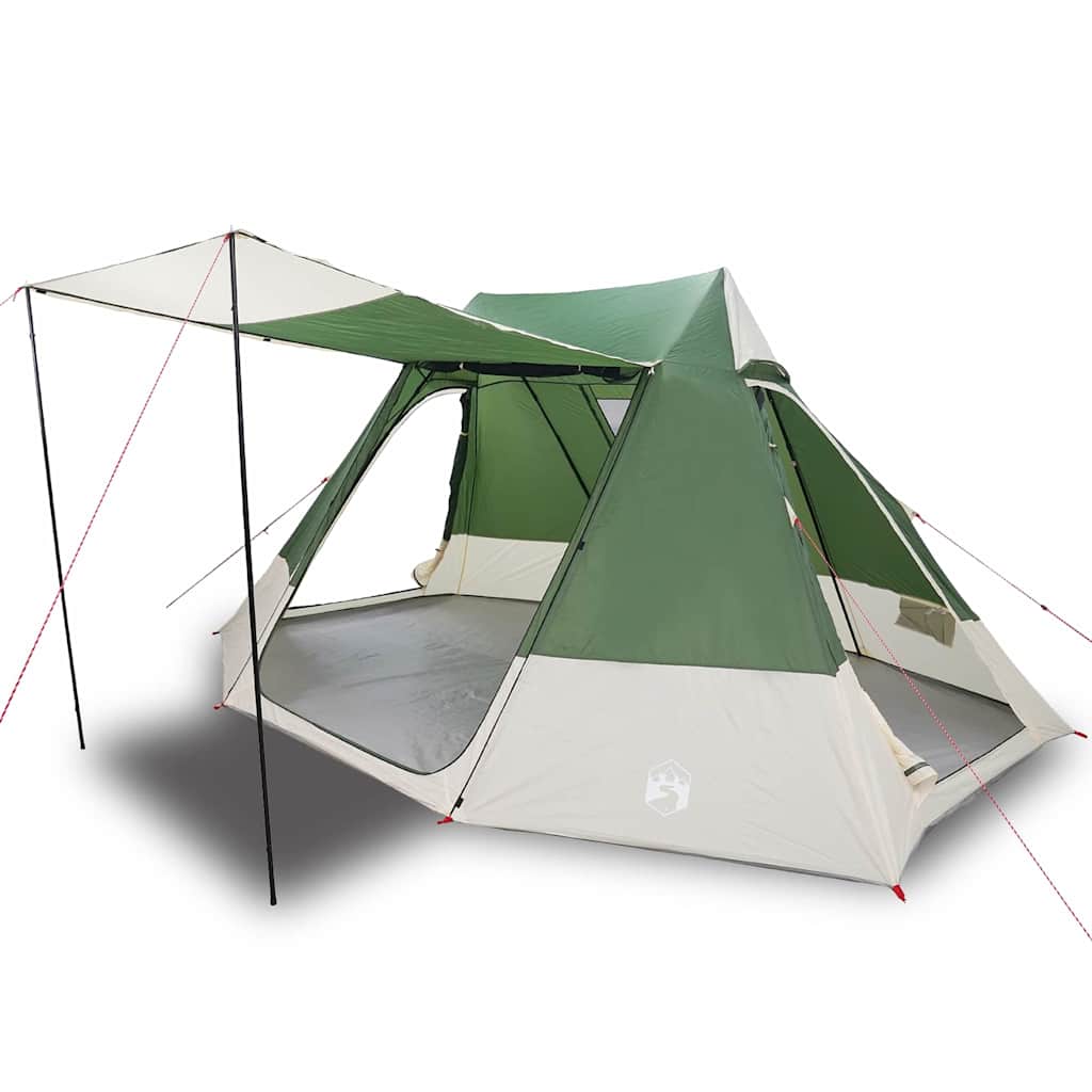 vidaXL Tenda da campeggio Verde 482 x 360 x 227 cm Poliestere