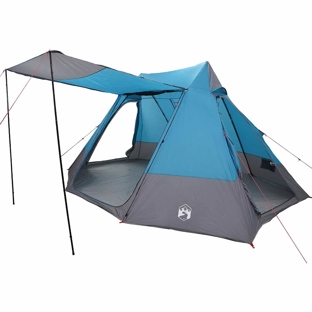 vidaXL Tenda da campeggio Blu 482 x 360 x 227 cm Poliestere