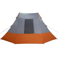 vidaXL Tenda da campeggio Grigio e arancione 482 x 360 x 227 cm