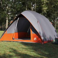 Tenda da campeggio Grigio e arancione 275 x 230 x 140 cm 42001195