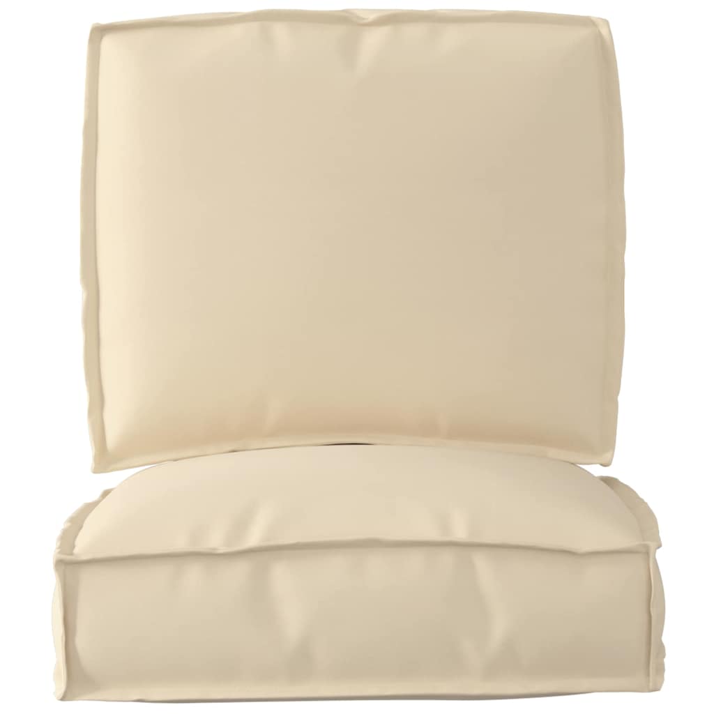 Set di Cuscini per Pallet 2 pcs Beige 50 x 50 x 12 cm 3329042