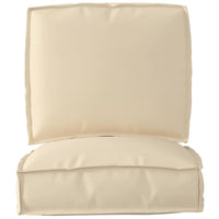 Set di Cuscini per Pallet 2 pcs Beige 50 x 50 x 12 cm 3329042