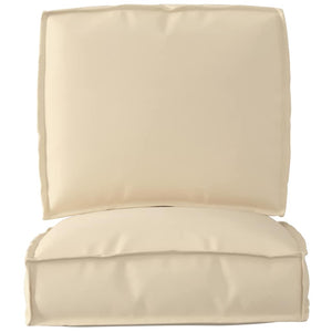 Set di Cuscini per Pallet 2 pcs Beige 50 x 50 x 12 cm 3329042