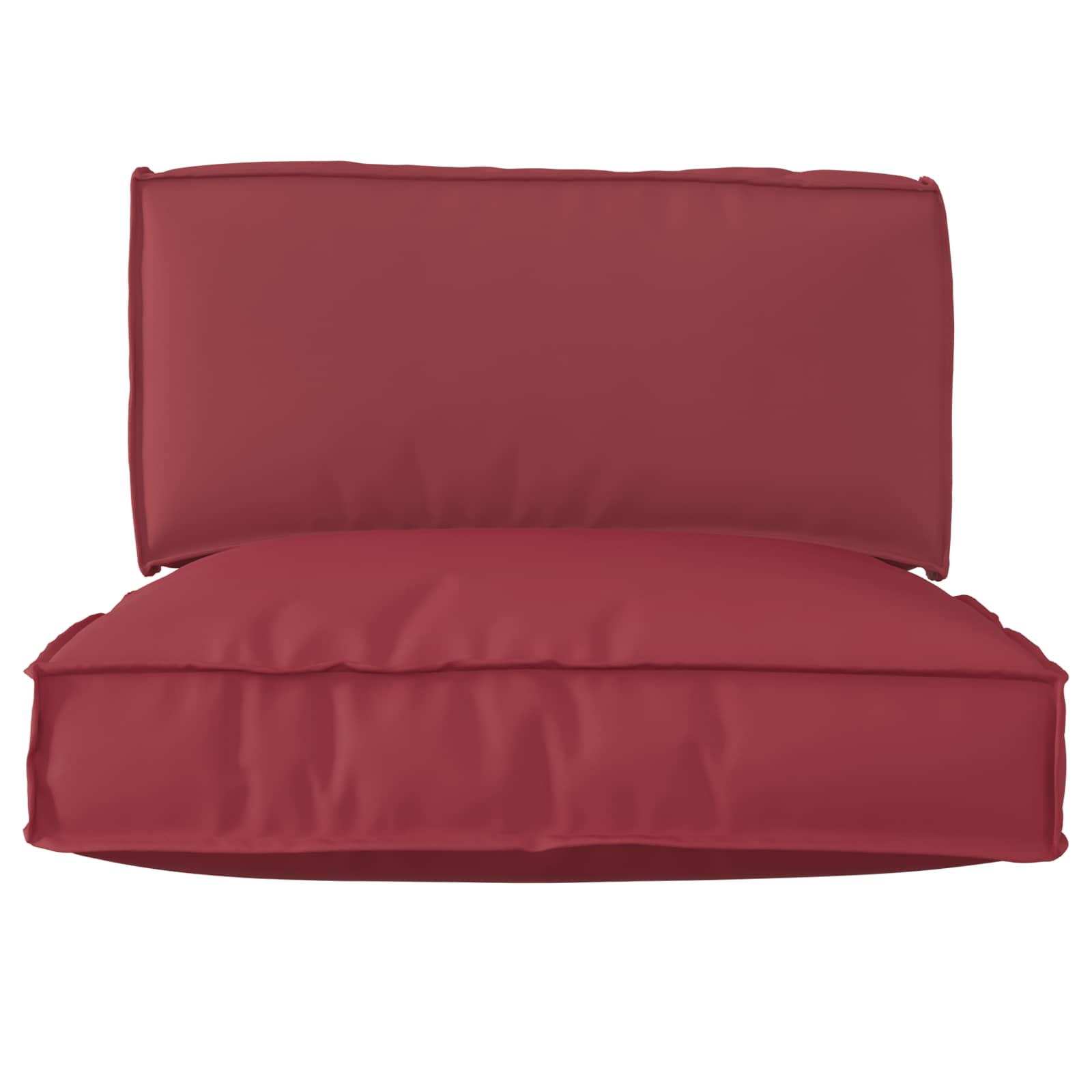 Set di Cuscini per Pallet 2 pcs Rosso vino Tessuto Oxford 3329085