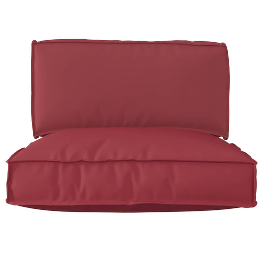 Set di Cuscini per Pallet 2 pcs Rosso vino Tessuto Oxford 3329085