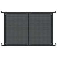 Cuccia per Cani Rialzata Nera 150x90x20 cm Textilene e Acciaio