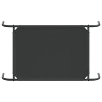 vidaXL Cuccia per Cani Rialzata Nera 90x50x20 cm Tela Oxford e Acciaio