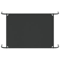 vidaXL Cuccia per Cani Rialzata Nera 110x65x20cm Tela Oxford e Acciaio