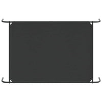 Cuccia per Cani Rialzata Nera 130x80x20cm Tela Oxford e Acciaio