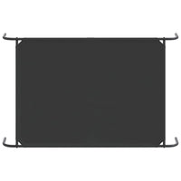 Cuccia per Cani Rialzata Nera 150x90x20cm Tela Oxford e Acciaio 42000841