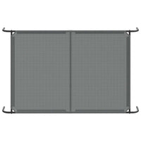 vidaXL Cuccia per Cani Rialzata Grigia 150x90x20cm Textilene e Acciaio