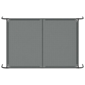 Cuccia per Cani Rialzata Grigia 150x90x20cm Textilene e Acciaio 42000845