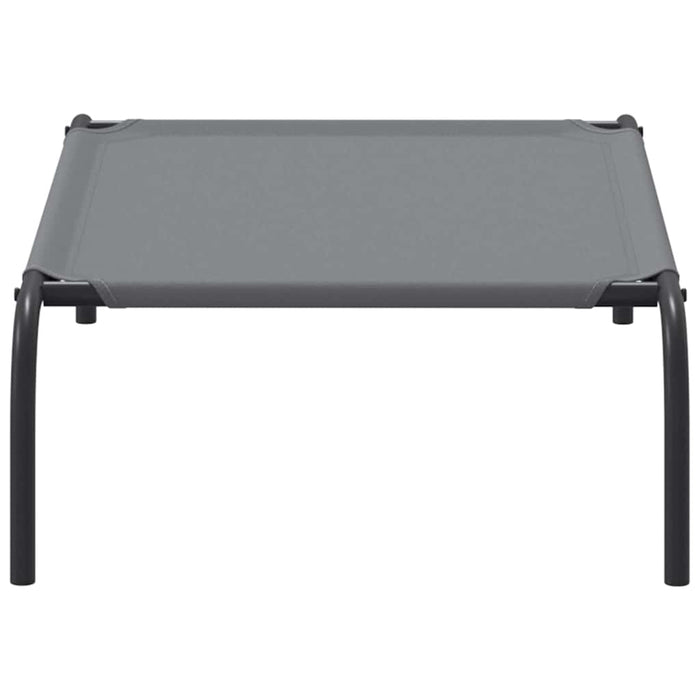 vidaXL Cuccia per Cani Rialzata Grigia 90x50x20 cm Tela Oxford/Acciaio