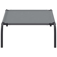 Cuccia per Cani Rialzata Grigia 90x50x20 cm Tela Oxford/Acciaio 42000846