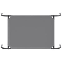 Cuccia per Cani Rialzata Grigia 90x50x20 cm Tela Oxford/Acciaio 42000846