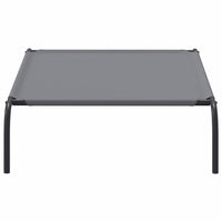 Cuccia per Cani Rialzata Grigia 110x65x20cm Tela Oxford/Acciaio 42000847