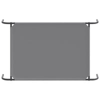 vidaXL Cuccia per Cani Rialzata Grigia 110x65x20cm Tela Oxford/Acciaio