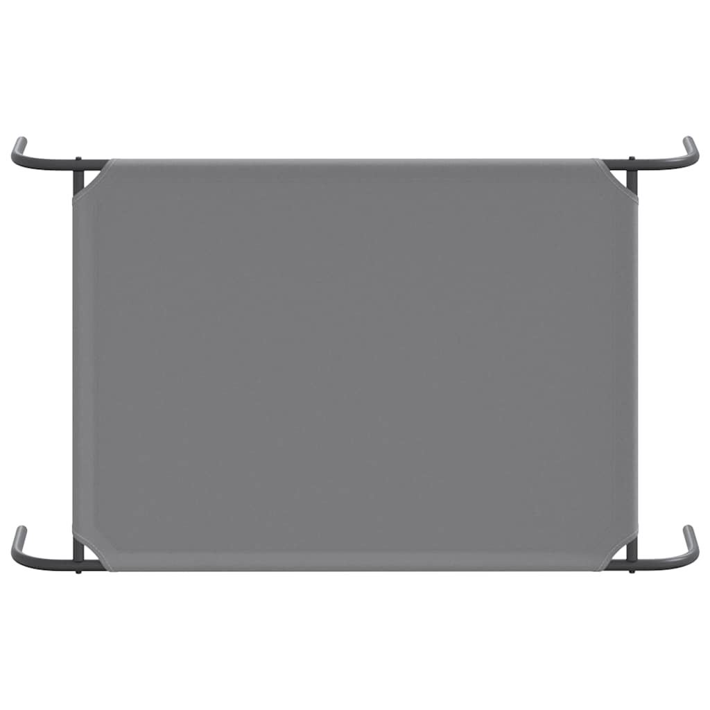 Cuccia per Cani Rialzata Grigia 110x65x20cm Tela Oxford/Acciaio 42000847