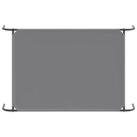 Cuccia per Cani Rialzata Grigia 130x80x20cm Tela Oxford/Acciaio