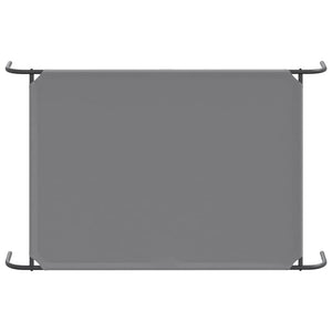 Cuccia per Cani Rialzata Grigia 130x80x20cm Tela Oxford/Acciaio 42000848