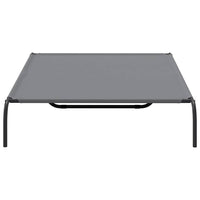 Cuccia per Cani Rialzata Grigia 150x90x20cm Tela Oxford/Acciaio