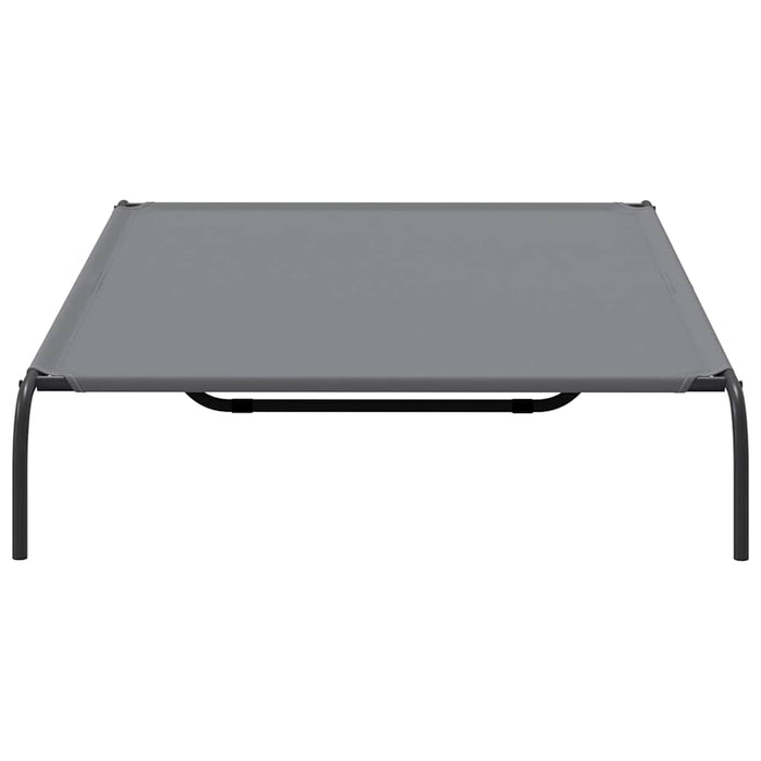 Cuccia per Cani Rialzata Grigia 150x90x20cm Tela Oxford/Acciaio