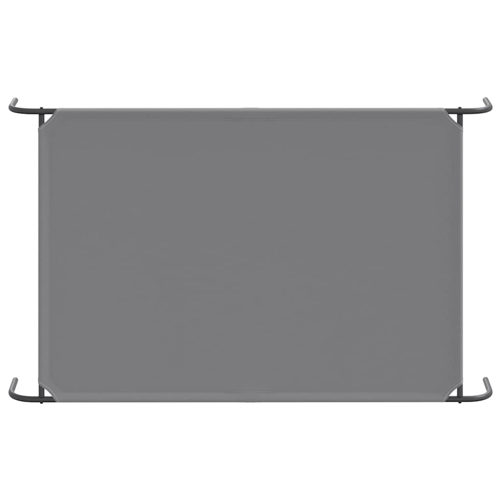 Cuccia per Cani Rialzata Grigia 150x90x20cm Tela Oxford/Acciaio 42000849
