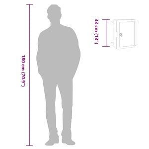 Armadietto di Controllo Grigio 25 x 13 x 33 cm Plastica ABS 4106494